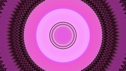 Poster - Pulsating colorful circles in musical rhythm. Motion. Colored circles move and pulsate in center of background. Background animation with pulsating circles for musical beat