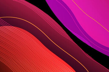 Poster - Random colorful shapes and lines abstract background wallpaper. Modern design concept with elegant colors