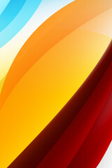 Poster - Simple and minimalist colorful shapes vertical wallpaper background design
