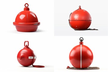Poster - buoy set isolated on white background.