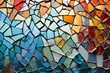 Ein Mosaik aus bunten Glasscherben.