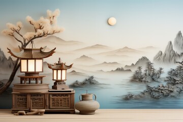 Mid autumn festival. Marking the end of the autumn harvest. Traditionally a time to give thanks to the gods. a time of year that the moon is at its brightest, lunar legends.