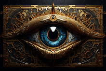 Enigmatic Golden Eye Of Horus, Ancient Egyptian Symbolism
