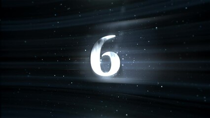 Wall Mural - Premium Countdown Horizontal Silver Lines Background