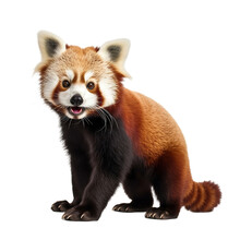 Red Panda Isolated On Transparent Background