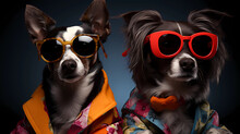 Dogs Of Different Breeds Wearing Glasses Cool