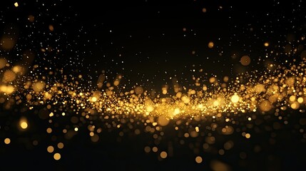 Sticker - abstract background shining gold dust particle