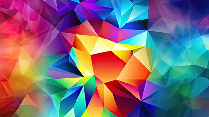 Wall Mural - abstract background with triangles