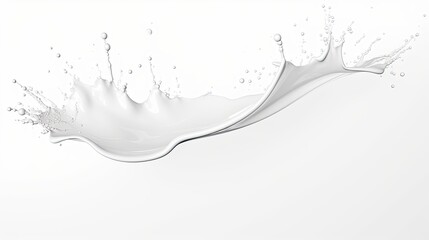 Wall Mural - milk splash isolated on white white splash background