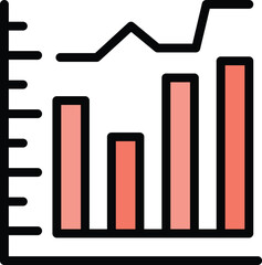 Poster - Business trend icon outline vector. Seo information. Web site color flat