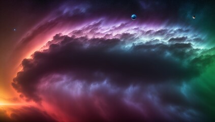 Wall Mural - A Rainbow Colored Sky