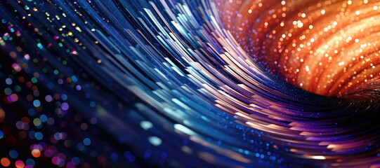 Wall Mural - Shiny Shimmery Funnel Abstract Background