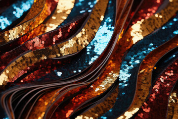 Wall Mural - Shiny Shimmery Sequins Abstract Background