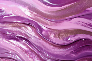 Wall Mural - Shiny Shimmery Liquid Waves Abstract Background