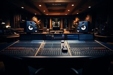 Recording Studio Control Room, Generative AI