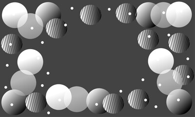 Fototapete - abstract background illustration, gradient circle ball.