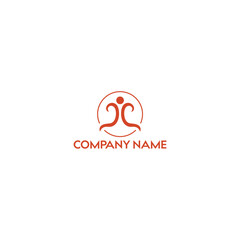 Poster - initial letter logo cc, c  c  Man icon logo