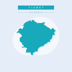 Naklejka na meble Vector illustration vector of Tiaret map Africa