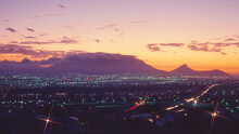 Table Mountain At Night