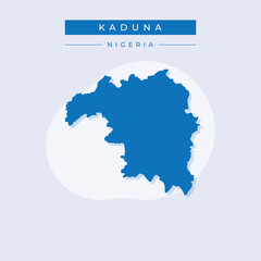 Naklejka na meble Vector illustration vector of Kaduna map Nigeria