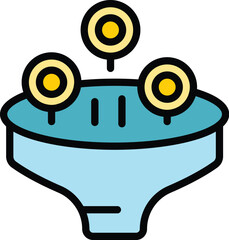 Poster - Underwear sale icon outline vector. Online sale. Price tag color flat