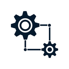 Poster - Application setting concept. Vector icon isolated on white background.