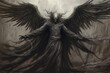 © vitanovski - angel of death flapping with wings