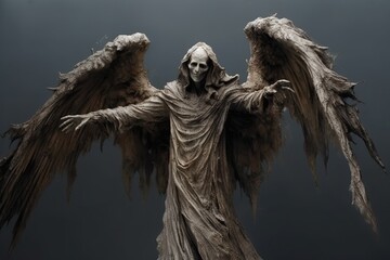 angel of death flapping with wings 