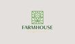 Farm House Logo Template. Universal creative premium symbol. Vector illustration. Creative Minimal design template. Symbol for Corporate Business Identity