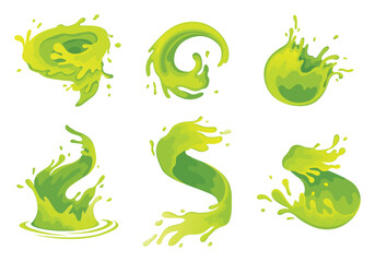water and juice splash liquide. vector illustration. a water splash, green natures power and grace f