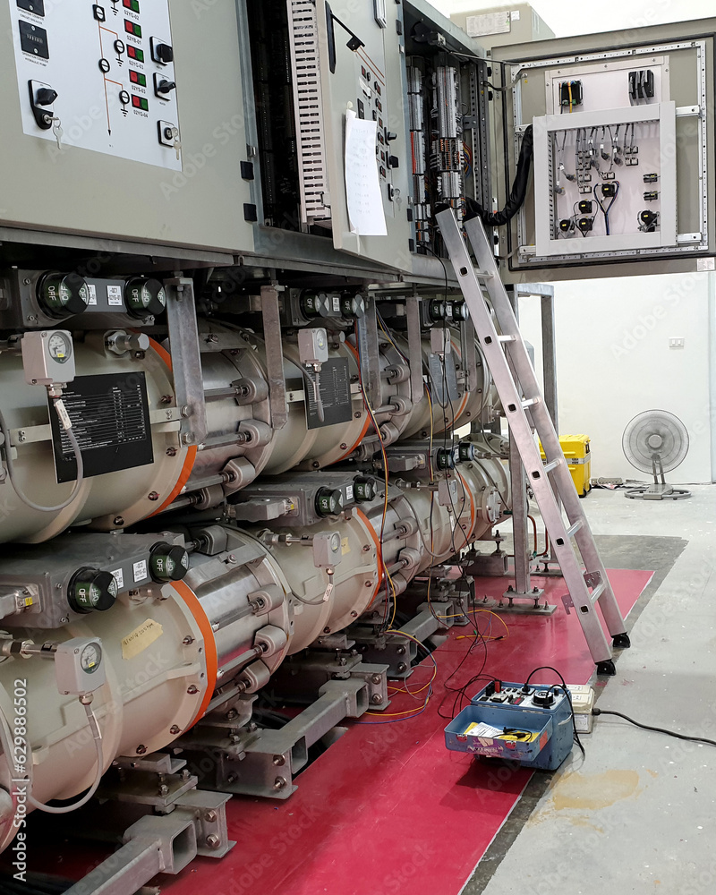 Transformer Loop 115kV Gas Insulated Substation: Apply test voltage from the tester for ...
