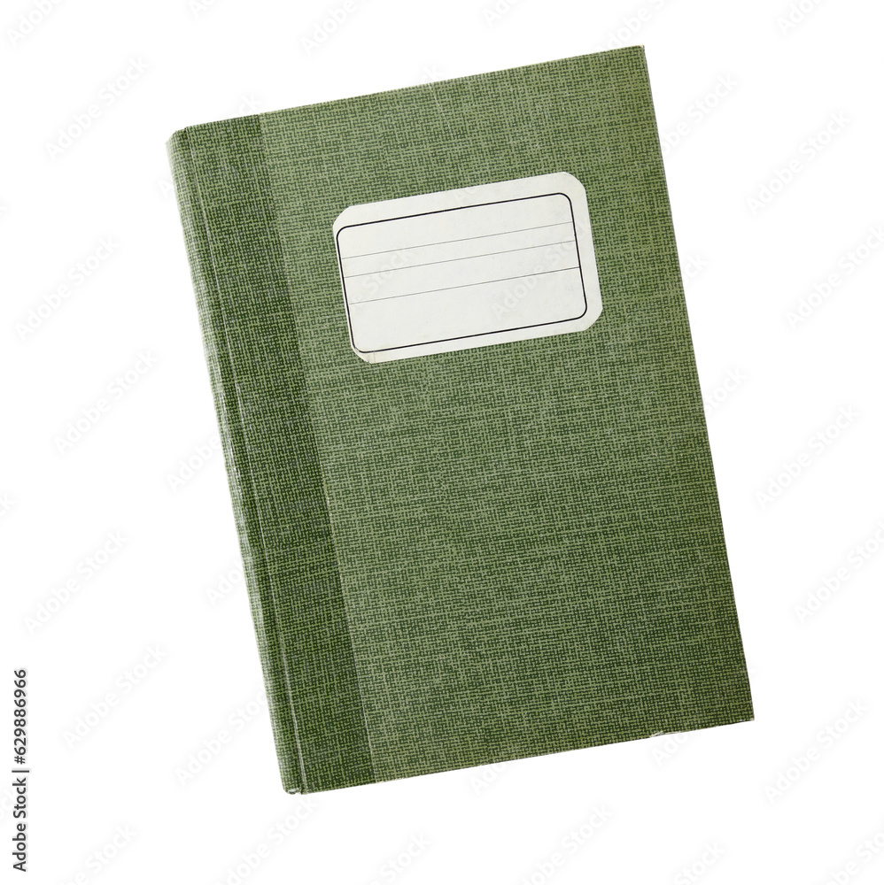 Greem Notebook green notebook isolated on transparent background, PNG. Stock Photo ...