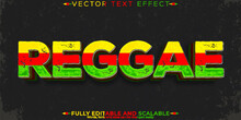 Reggae Text Effect, Editable Music And Jamaica Text Style