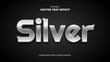 3d silver metalic editable text effect