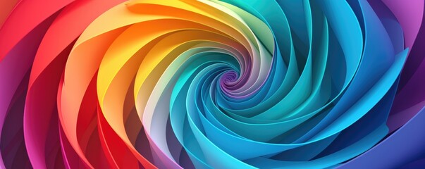 Wall Mural - magic and colorful spiral, space and universe abstract wallpaper. generative ai.