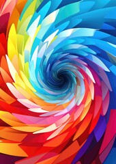 Wall Mural - magic and colorful spiral with galaxy on it, space and universe wallpaper. generative ai.