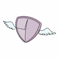 Poster - Continuous one line drawing flying piggy bank with wings. Success personal finance strategy for financial freedom. Money power growth investment. Single line draw design vector graphic illustration