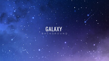 Night Sky Background. Galaxy Background. Starry Night Sky.