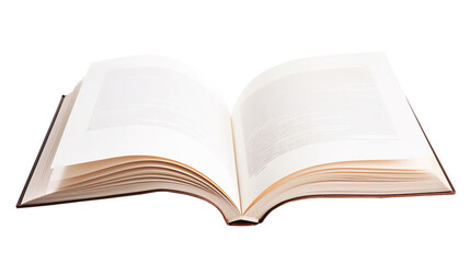 Transparent Unveiling Knowledge: Open Book - Captivating Stock Image for Sale. Transparent background