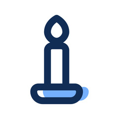 Poster - candle filled line icon