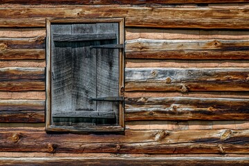 Wall Mural - log cabin