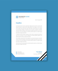 Wall Mural - Summary Letterhead design contemporary enterprise Letterhead layout Template