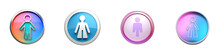 Individual, Gender-neutral Clipart Collection, Vector, Icons Isolated On Transparent Background