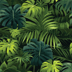  Seamless Colorful Monstera Pattern. Seamless pattern of Monstera in colorful style. Add color to your digital project with our pattern!
