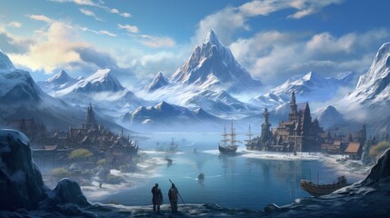 Wall Mural - Fantasy RPG Game Artwork