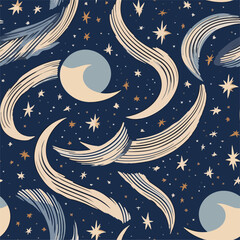 Wall Mural - Seamless Colorful Galaxy Pattern.

Seamless pattern of Galaxy in colorful style. Add color to your digital project with our pattern!