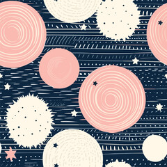 Wall Mural - Seamless Colorful Galaxy Pattern.

Seamless pattern of Galaxy in colorful style. Add color to your digital project with our pattern!
