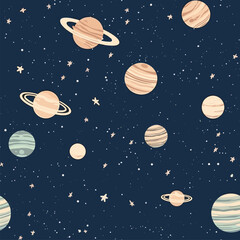 Wall Mural - Seamless Colorful Galaxy Pattern.

Seamless pattern of Galaxy in colorful style. Add color to your digital project with our pattern!