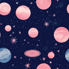 Wall Mural - Seamless Colorful Galaxy Pattern.

Seamless pattern of Galaxy in colorful style. Add color to your digital project with our pattern!