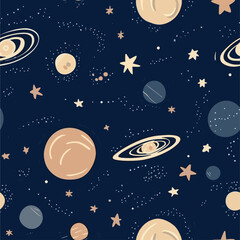 Wall Mural - Seamless Colorful Galaxy Pattern.

Seamless pattern of Galaxy in colorful style. Add color to your digital project with our pattern!